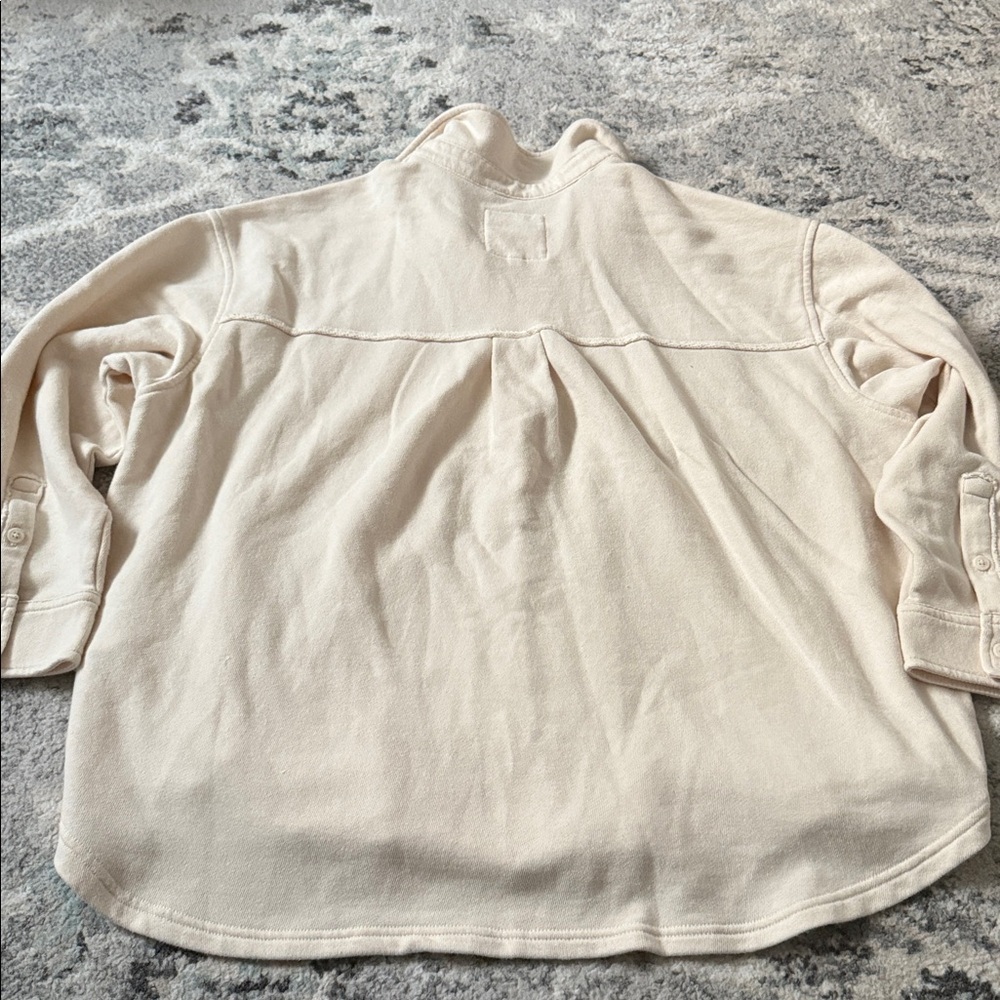 Aerie Cream Oversized Button Down - Picture 9 of 10